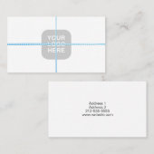 フェイクな麻ひもが付いているベーカリー箱 名刺 (正面/裏面)