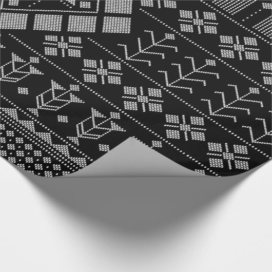 フェイクなAssuitのダイヤモンドの中心のベリーダンス ラッピングペーパー (角)