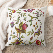 フェイクなJacobean刺繍の枕生命の樹 クッション (ブランケット)