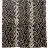 フェイクなReticulated大蛇のスネークスキンのシャワー・カーテン シャワーカーテン (正面)