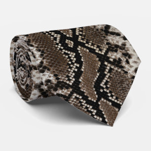 フェイクなReticulated大蛇のスネークスキンの人のタイ ネクタイ