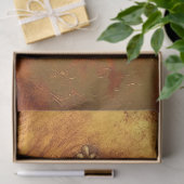 フェイクはっきりしたビクトリアン金ゴールドオーナメント 薄葉紙 (ギフト)