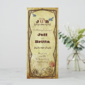 フェイクアンティーク金ゴールドビクトリアンステームパ結婚ンク プログラム (スタンド正面)