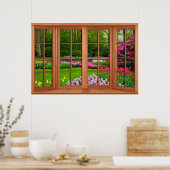 フェイクウィンドウイリュージョン – 春園 ポスター (キッチン)