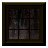 フェイクウィンドウ幽霊インウッズハロウィンハ幽霊のよく出るウス ポスター (正面)