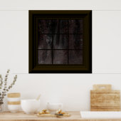 フェイクウィンドウ幽霊インウッズハロウィンハ幽霊のよく出るウス ポスター (キッチン)