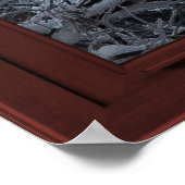 フェイクウィンドウ – 錯覚 – 冬の森ビュー1/2 ポスター (角)