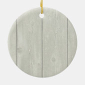 フェイクウッドのフローラクラウン付きジオメトリックディアヘッド セラミックオーナメント (裏面)