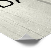 フェイクウッドのフローラクラウン付きジオメトリックディアヘッド ポスター (角)