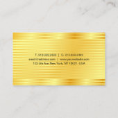 フェイクエレガントシンプルプロフェッショナルテンプレート 名刺 (裏面)