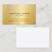 フェイクエレガントデザインモダンテンプレートトレンディー 名刺 (正面/裏面)