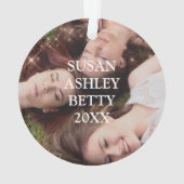 フェイクエレガントバラカスタム金ゴールドの写真 オーナメント (裏面)