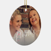 フェイクエレガントバラカスタム金ゴールドの写真 セラミックオーナメント (右)