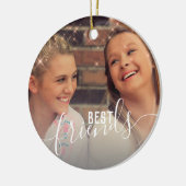 フェイクエレガントバラカスタム金ゴールドの写真 セラミックオーナメント (左)