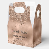 フェイクエレガントバラ金ゴールドグリッター及びホイル結婚ス フェイバーボックス (オープン)