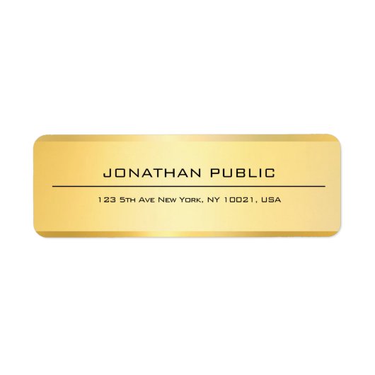 フェイクエレガントモダンプロフェッショナルシンプル ラベル (正面)