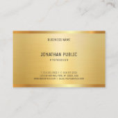 フェイクエレガントモダンプロフェッショナルテンプレート 名刺 (裏面)