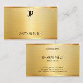 フェイクエレガントモダンプロフェッショナルテンプレート 名刺 (正面/裏面)