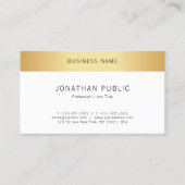 フェイクエレガントモダンミニマルテンプレート 名刺 (正面)