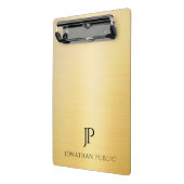 フェイクエレガントモダンモノグラムのテンプレート ミニクリップボード (アングル2)