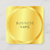 フェイクエレガントモダン企業のGlam Company スクエア名刺 (正面)