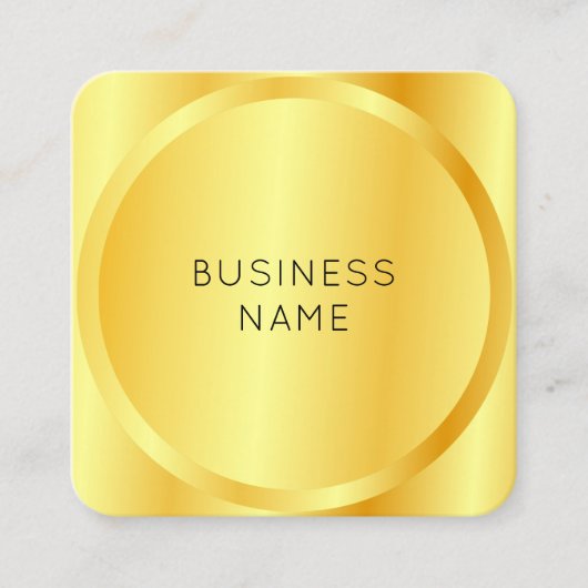 フェイクエレガントモダン企業のGlam Company スクエア名刺 (正面)