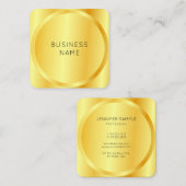 フェイクエレガントモダン企業のGlam Company スクエア名刺 (正面/裏面)