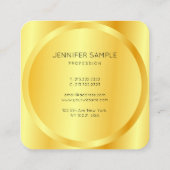 フェイクエレガントモダン企業のGlam Company スクエア名刺 (裏面)