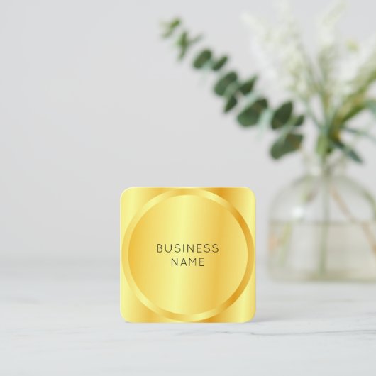 フェイクエレガントモダン企業のGlam Company スクエア名刺 (スタンド正面)