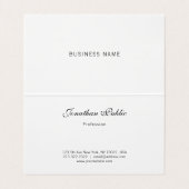 フェイクエレガントモダン金ゴールド手書き名テンプレート 名刺 (内部フラット)