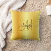 フェイクエレガントモノグラムのモダンテンプレート クッション (ブランケット)