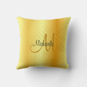 フェイクエレガントモノグラムのモダンテンプレート クッション (裏面)