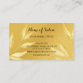 フェイクエレガント葉美しいサロン 名刺 (裏面)