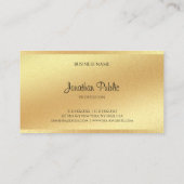 フェイクエレガント金ゴールドハンドスクリプトクールの優れた外観 名刺 (裏面)