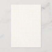 フェイクエレガント金ゴールドパームアドバイスfor the Bride アドバイスカード (裏面)