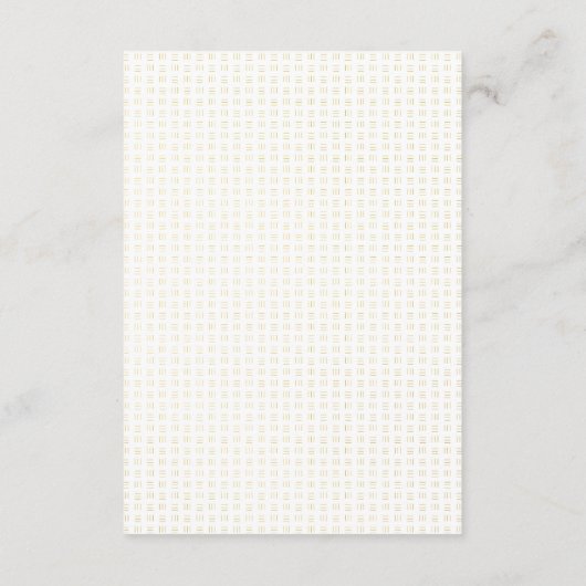 フェイクエレガント金ゴールドパームアドバイスfor the Bride アドバイスカード (裏面)