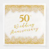 フェイクエレガント金ゴールド結婚グリッター50周年記念 (正面)