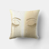 フェイクエレガント金ゴールド、キラキラした光り輝く光、ドリップ クッション (裏面)