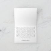 フェイクエレガント金ゴールド・ブルー・ホワイト結婚ズ・サンキュー サンキューカード (内部)