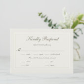 フェイクエンボスエレガフォーマルントウェディングミールRSVP (スタンド正面)