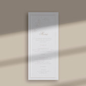 フェイクエンボスオーキッドフレームクラシックアイボリー結婚ズ メニュー