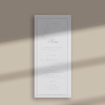 フェイクエンボスオーキッドフレームクラシックアイボリー結婚ズ