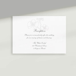 フェイクエンボスオーキッド書道披露宴結婚ズ エンクロージャーカード