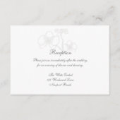 フェイクエンボスオーキッド書道披露宴結婚ズ エンクロージャーカード (正面)