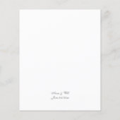 フェイクエンボスオ伝統的ラ結婚ンのメニュー (裏面)