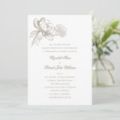 フェイクエンボスプーフォーマルニークラシック結婚ズ 招待状 (スタンド正面)