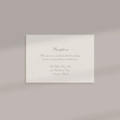 フェイクエンボスワイルドフラワーフォーマル披露宴結婚ズ エンクロージャーカード