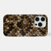 フェイクガラガラヘビ スネークスキン iPhoneケース (裏面横)