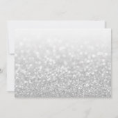 フェイクグリッターありがとうハートメディア挿入 招待状 (裏面)