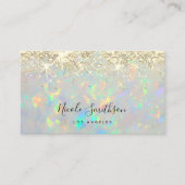 フェイクグリッターオパール名刺 名刺 (正面)